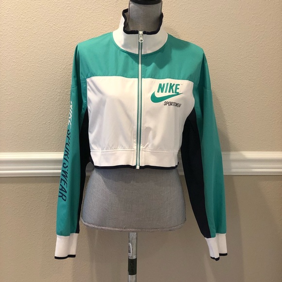 nike archive cropped track jacket